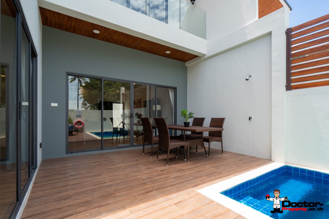 Modern 2 Bedroom Town Villa with Pool in Plai Laem, Koh Samui – For Sale